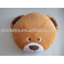 plush&stuffed bear cushion,animal kid's cushion toy